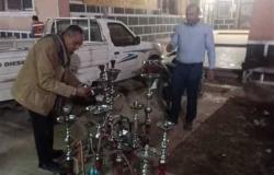 ضبط 41 مخالفة ومصادرة 15 شيشة ضمن إجراءات الوقاية من كورونا في المنيا