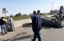 بالأسماء ..إصابة 9 أشخاص في حادث تصادم بنفق الشيخ فضل في المنيا