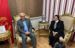 محافظ بورسعيد يستقبل عميد كلية التربية