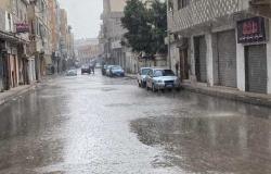 سقوط أمطار خفيفة وانخفاض في درجات الحرارة بشمال سيناء