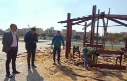 مسؤولو «جهاز العبور» يتفقدون أعمال تطوير «شارع مصر» (صور)