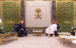ولي العهد السعودي يناقش مع عضو بـ"الشيوخ" الأمريكي مسائل ذات اهتمام مشترك