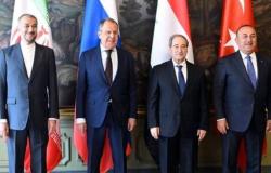 بيان رباعي بقيادة روسيا يعد خارطة طريق لتطبيع العلاقات بين دمشق وأنقرة