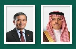 وزير الخارجية يبحث سبل تعزيز العلاقات بين السعودية وسنغافورة بكافة المجالات
