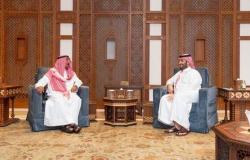ولي العهد يبحث علاقات التعاون الثنائي مع رئيس الوزراء الكويتي