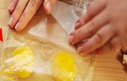 بالفيديو : وضعت البيض في أكياس الفريزر لتكشف لنا حيلة مبتكرة لشيئ رائع