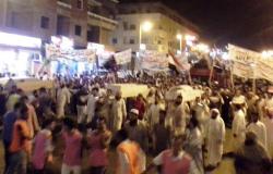 مسيرة لأنصار المعزول بمطروح بالأكفان والنعوش للتنديد بأحداث المنصة