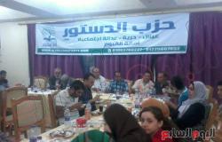 بالصور.. إفطار جماعى لـ"الدستور" بالفيوم بحضور والد الشهيد أبو شقرة