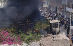 الإخوان يشعلون النار فى استراحة رئيس مجلس مدينة أبوكبير