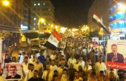 مسيرة بمطروح للتنديد بقمع المتظاهرين وحصار مسجد الفتح