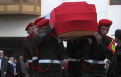 جنازة عسكرية لـ"شهيد الشرطة" فى شمال سيناء بمسقط رأسه بالمنوفية