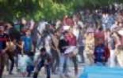 انتشار كثيف للشرطة بمحيط جامعة المنصورة بعد وقوع اشتباكات بين طلاب الإخوان ومعارضيهم