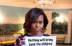 حملة ضد غارات الطائرات «دون طيار» ردًا على حديث زوجة أوباما عن «فتيات نيجيريا»