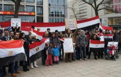 مسيرة فى العاصمة الألمانية برلين حداداً على أرواح شهداء مصر فى ليبيا