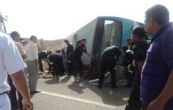 إصابة 19 عاملا فى انقلاب أتوبيس ببورسعيد