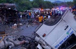 مصرع 11 شخصا وإصابة 36 جراء سقوط حافلة فى بحيرة وسط فنزويلا