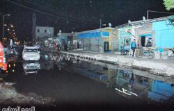 سوق الجمعة بالإسماعيلية يغرق فى مياه الصرف الصحى