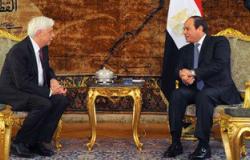 الرئيس اليونانى يغادر القاهرة بعد زيارته لمصر ولقاء الرئيس السيسى