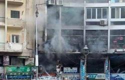 إصابة 7 أشخاص فى حريق فندق بالإسكندرية