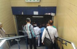 غلق محطة مترو العباسية ومنع دخول المواطنين لموقع التصادم