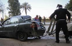 إصابة ثلاثة أشخاص فى حادث تصادم على الطريق الدولى بكفر الشيخ