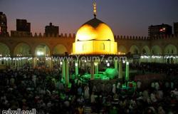 بالصور.. عشرات الآلاف من المصلين بمسجد عمرو بن العاص لإحياء ليلة القدر