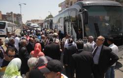 بالصور..بدء تحرك حافلات ضيوف حفل افتتاح قناة السويس إلى موقع الاحتفال