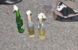 العثور على 5 زجاجات مولوتوف داخل مجمع مواقف المنيا