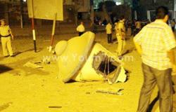 النيابة العامة تنتقل لمعاينة موقع انفجار مبنى الأمن الوطنى بشبرا الخيمة