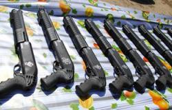 القبض على 4 متهمين بحوزتهم أسلحة نارية غير مرخصة ومخدرات فى بنى سويف