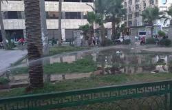 بالصور.. الإهمال يضرب حديقة المنشية وسط الإسكندرية