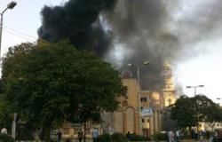 وصول الإخوان المتهمين بحرق كنيسة مارجرجس مجمع محاكم سوهاج