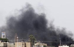 انفجارات ضخمة فى صنعاء جراء غارات شنها طيران التحالف