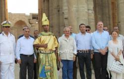 بالصور.. احتفالات "عيد الأوبت الفرعونى" بمعبد الأقصر بحضور وزيرى السياحة والآثار