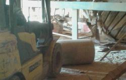ننشر الصور الأولى لانهيار جزء من مصنع سيراميكا لابوتيه على العمال