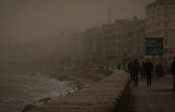 زيادة العاصفة الرملية على الإسكندرية وانخفاض درجات الحرارة