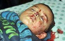 تداول صورة لطفل فلسطينى استشهد فى غارة لقوات الاحتلال على غزة