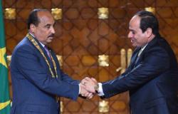 ننشر صور الرئيس السيسي يمنح نظيره الموريتاني قلادة النيل