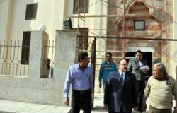 بالصور.. محافظ القليوبية يتفقد ترميم مسجد بيبرس بقليوب تمهيدا لافتتاحه