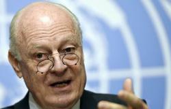 "دى ميستورا": موعد استئناف مباحثات السلام السورية لم يتحدد
