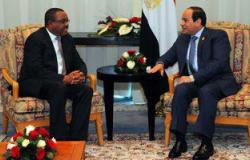 رئيس وزراء إثيوبيا يؤكد للسيسى حرص بلاده على بناء علاقات قوية وثابتة مع مصر