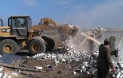 حملة إزالة تعديات على الأراضى الزراعية بمدينة بنها