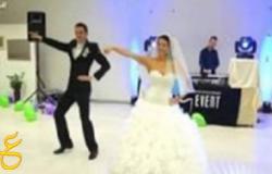 الفيديو الذي حقق أكثر المشاهدات ..عريس وعروسة من روسيا يرقصون على مهرجان مفيش صاحب بيتصاحب